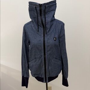 Puma Sport Lifestyle Women's Blue Chambray Jacket Small